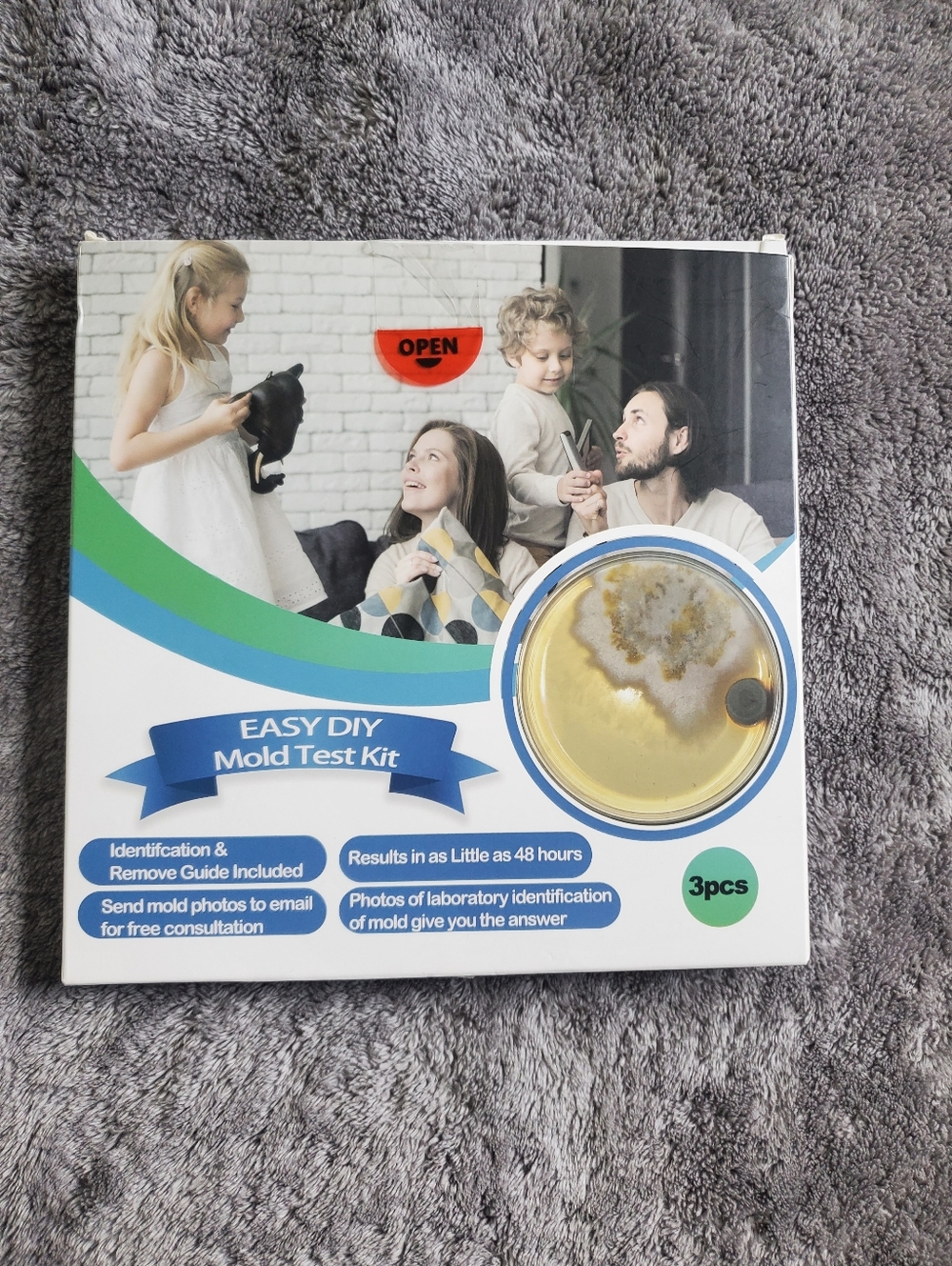 New DIY Mold Test Kit 3-Piece Set - Results in 48 Hours & Lab Consultation